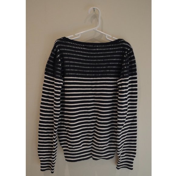 GapKids Girls (XL) Black and White Striped Sweater - Picture 2 of 3